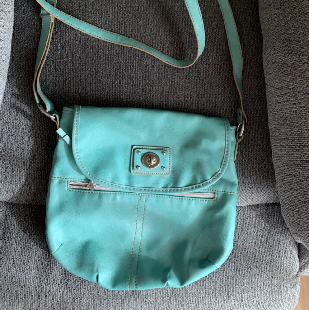 Turquoise Relic Saddle bag purse